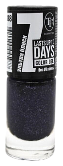 TF Cosmetics лак для ногтей 7 days Color Gel, 8 мл, №288 ночное небо