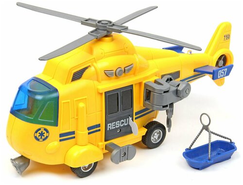 Вертолет Drift 70801 COAST GUARD HELICOPTER 1:16, фрикционный, со светом и звуком