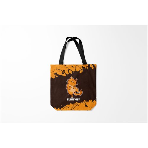 фото Сумка-шоппер / 40х40 см / звери / коты и кошки кот fluff off отвали burnettie