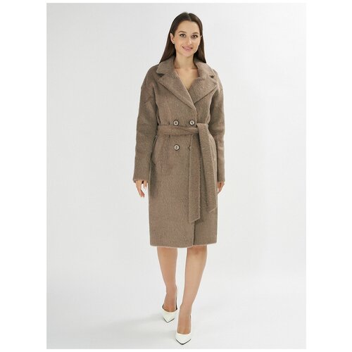 Пальто зимняя женская коричневого цвета 42114K, 40