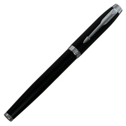 Ручка-роллер Parker IM Essential T319 Matte Black CT F, 0.5 мм, корпус из латуни, чёрные чернила