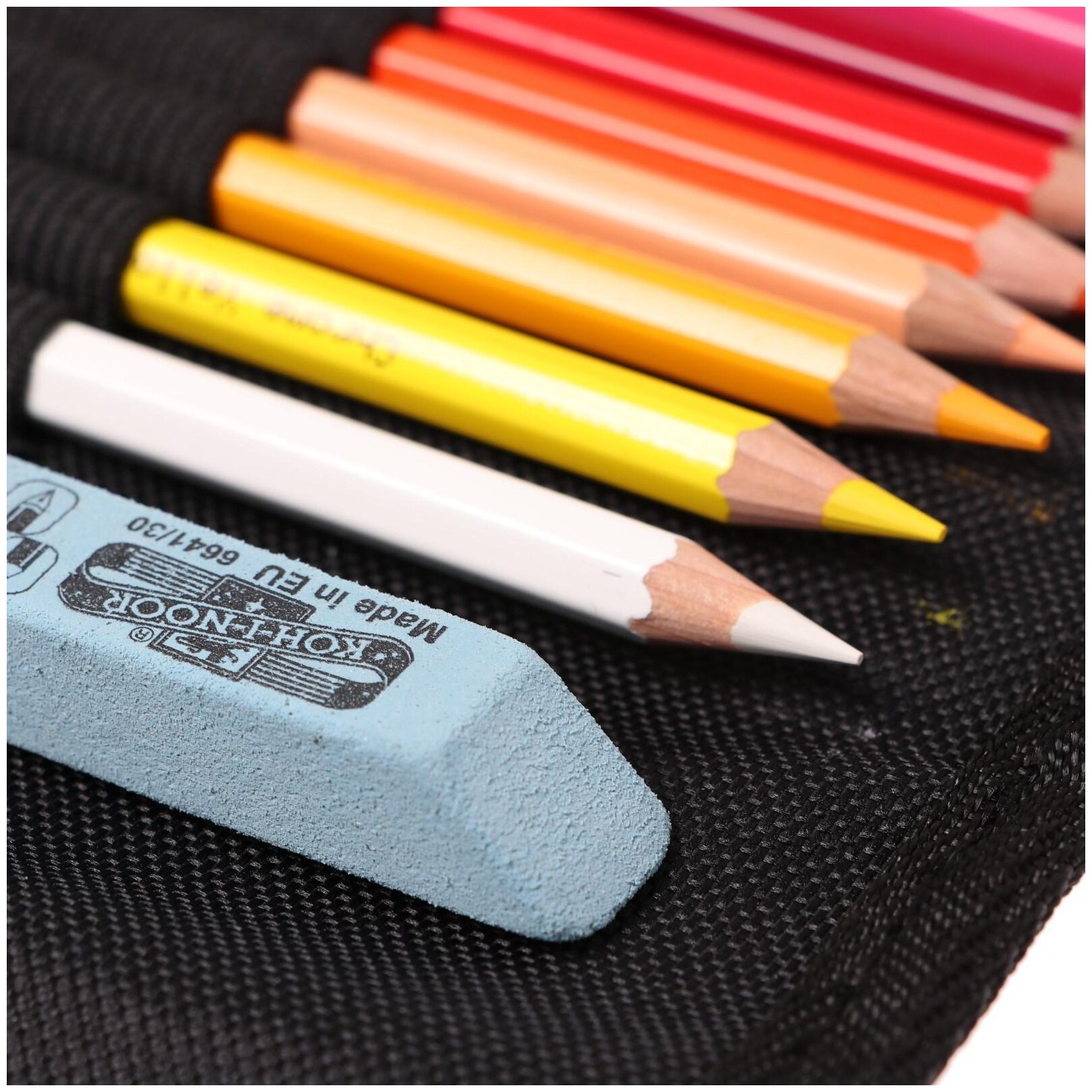 Упаковка карандашей цветных KOH-I-NOOR Polycolor 3824 , шестигранные, 24 цв., точилка/ластик/пенал - фото №8