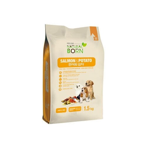 Корм для собак Natural Born Salmon & Potato 1,5 кг.