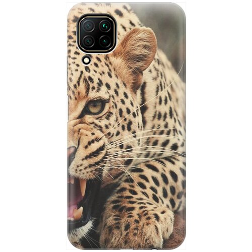 фото Re:pa накладка transparent для huawei p40 lite с принтом "рассерженный хищник"