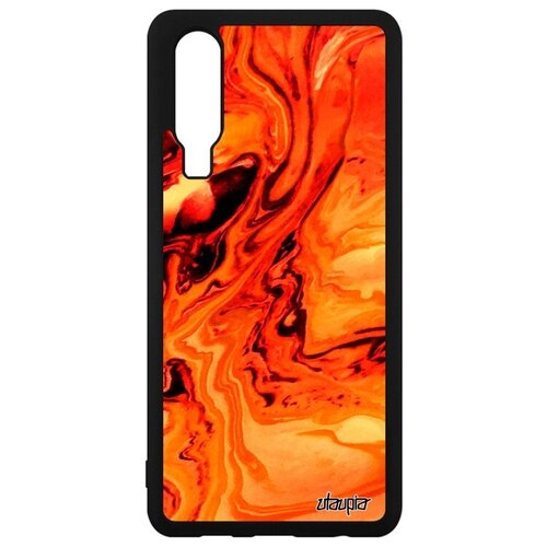 фото Ударопрочный чехол для // huawei p30 // "волны" живопись впечатление, utaupia, зеленый