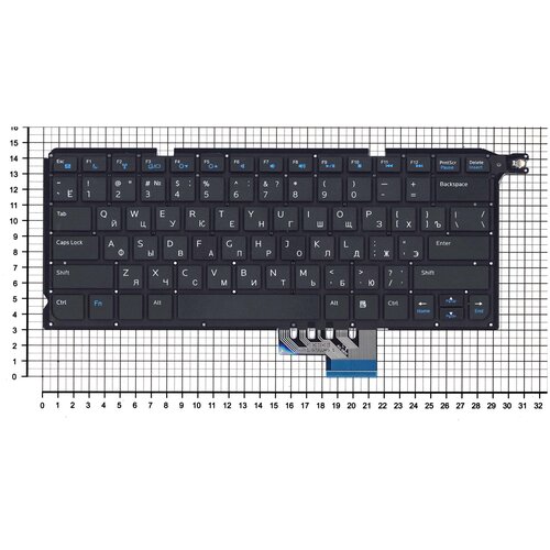 Клавиатура для ноутбука Dell Vostro 5480R 5460 V5460 черная без рамки 1077₽