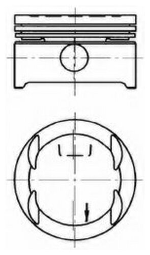 Поршень Dm.79.00x1.2x1.5x2.5 +0.50 Цена За 1 Шт KOLBENSCHMIDT арт. 94637610