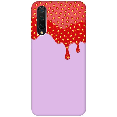 фото Силиконовый чехол на xiaomi mi 9 lite / cc9 / сяоми ми 9 лайт / ми сс9 silky touch premium с принтом "jam" сиреневый gosso