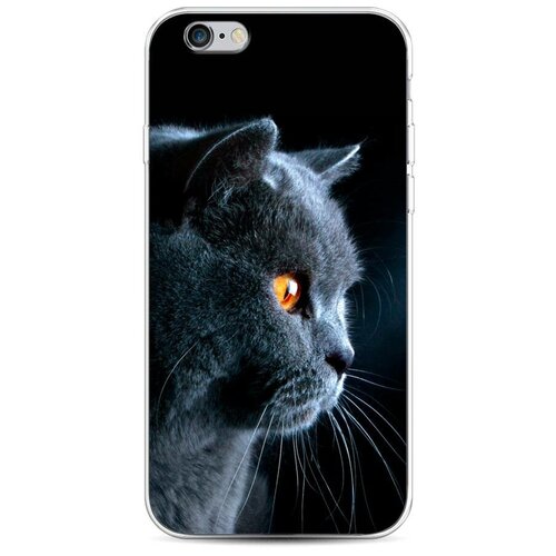 фото Силиконовый чехол "мистический кот" на apple iphone 6 / айфон 6 case place