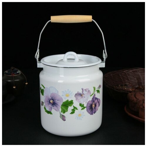 Бидон Лысьвенские эмали «Анютины глазки», 3,5 л