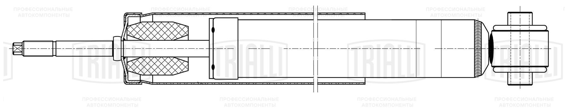 Ag 15509_амортизатор для а/м mercedes e (w211) (02-) задн. (ag 15509) Trialli AG15509