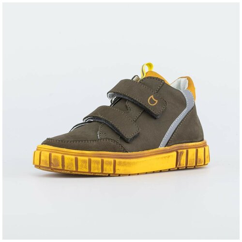 Ботинки КОТОФЕЙ, размер 25, желтый, зеленый ботинки котофей размер 25 желтый