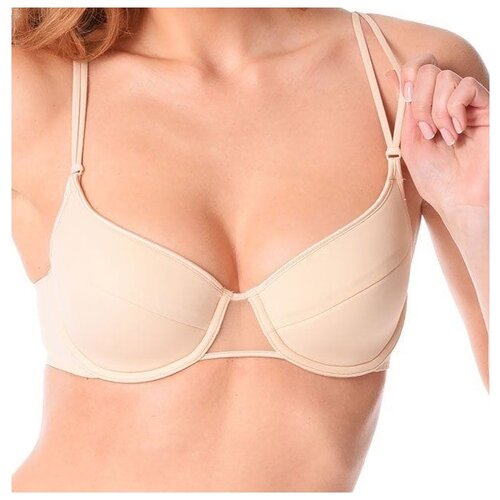 фото Бюстгальтер misstyle, размер 75c, бежевый