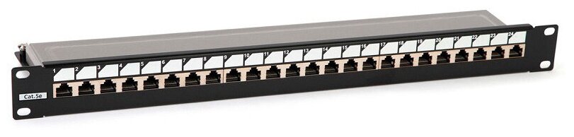 Патч-панель Hyperline PP3-19-24-8P8C-C5E-SH-110D 19" 1U 24xRJ45