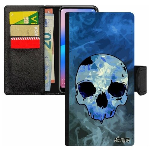 фото Чехол книжка для мобильного redmi 6a, "череп" скелет кость utaupia