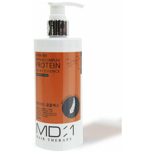 MD:1 Протеиново-молочная эссенция для волос с пептидным комплексом 300мл, Корея молочная эссенция для волос md 1 intensive peptide complex protein milky essence 300 мл