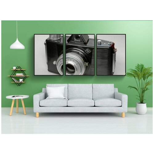 фото Набор модулных постеров для интерьера "камеры, камера, фото" 60x90 см. в тубусе, без рамки lotsprints