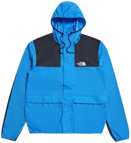 ветровка The North Face, демисезон/лето, капюшон, размер S, синий