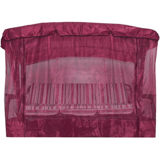 фото Чехол для качелей GARDEN STORY с москитной сеткой 1470х2430х1800 Палермо Премиум, Палермо, Саванна, бордовый