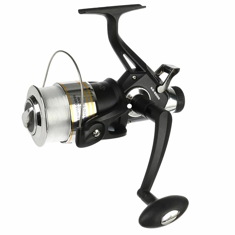 Катушка с байтраннером AZOR FISHING "Краун" KR-60, 3п. п, c леской 0,35мм