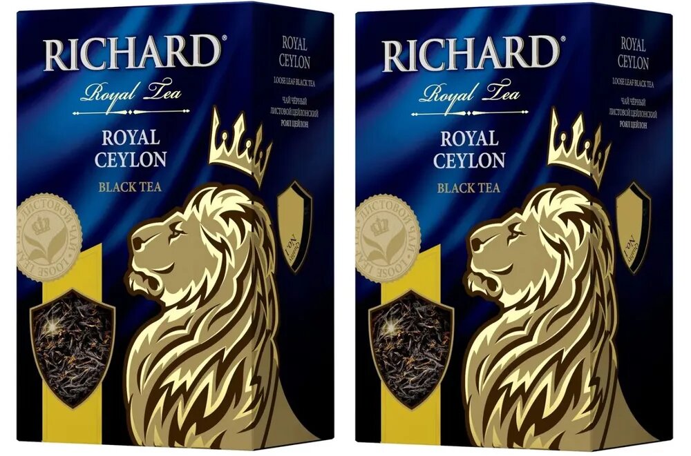 Чай листовой черный Richard Lord Grey, 90 гр - 2 шт