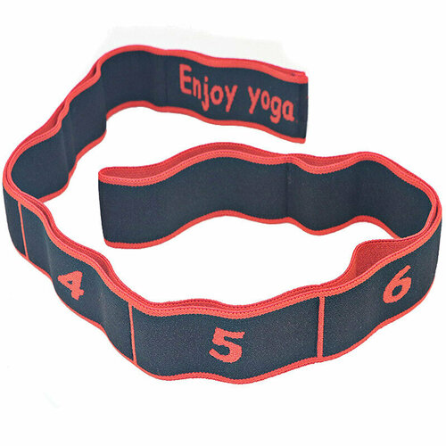 Эспандер для фитнеса пилатеса и йоги спортивная петля для растяжки и гимнастики дома универсальная регулируемая лента для похудения и упражнений для ног рук и ягодиц ленточный инвентарь 445₽