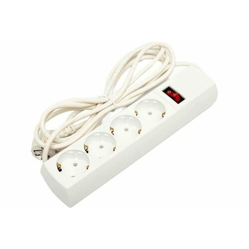 Сетевой фильтр юнивольт 4 розетки с заземляющим контактом 3 метра 10А