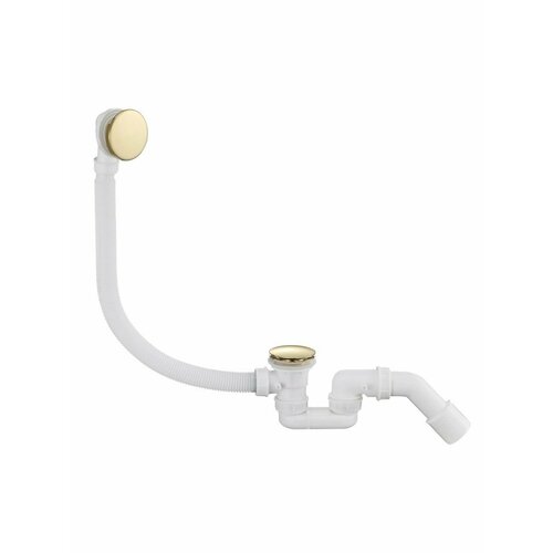 Слив-перелив автоматический для ванны и душа Grocenberg, золото