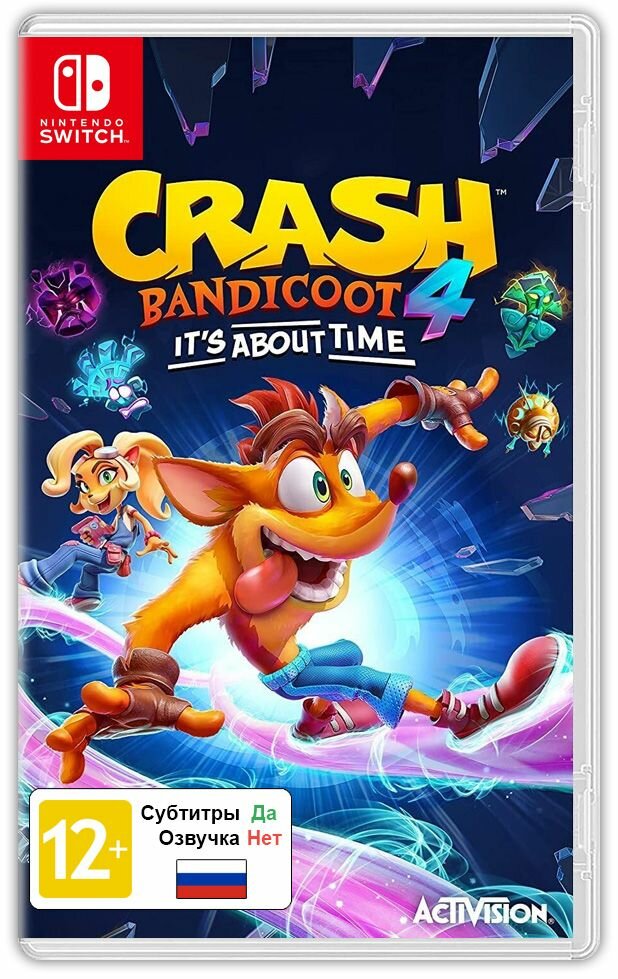 Игра Crash Bandicoot 4: Это вопрос времени (Nintendo Switch Русские субтитры)