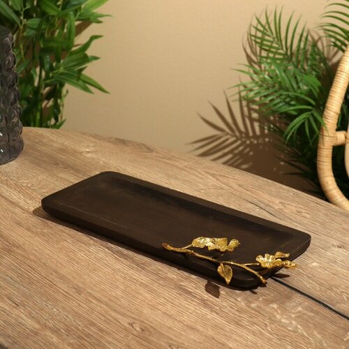 Блюдо Орхи 38х19х45 см дерево 2930₽