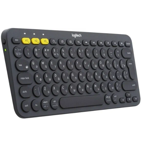 Беспроводная клавиатура Logitech K380 Multi-Device темно-серый, английская/русская (ANSI)