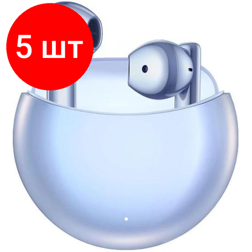 Комплект 5 штук, Наушники Honor Choice Earbuds X5E Blue (5504AAQQ / TRNME00) наушники true wireless honor choice earbuds x white 55041961