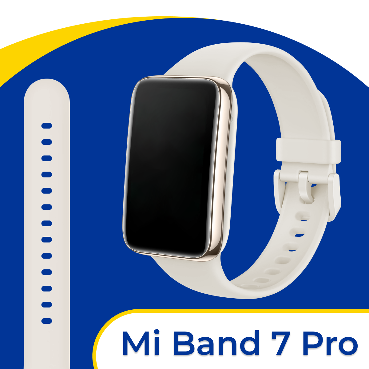 Силиконовый ремешок для умных смарт часов Xiaomi Mi Band 7 Pro / Спортивный сменный браслет на фитнес трекер Сяоми Ми Бэнд 7 Про / Сиреневый