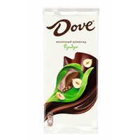 Шоколад Dove молочный с фундуком, 90г - 3 шт