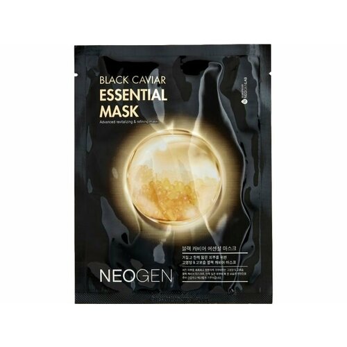 Тканевая маска для лица Neogen BLACK CAVIAR ESSENTIAL MASK