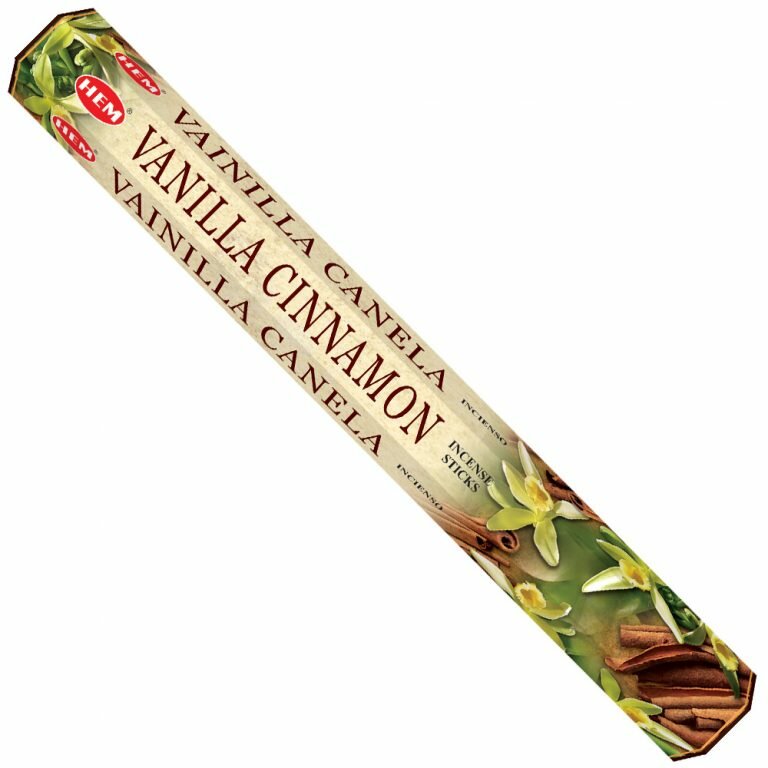 Hem Incense Sticks VANILLA-CINNAMON (Благовония ваниль-корица, Хем), уп. 20 палочек.