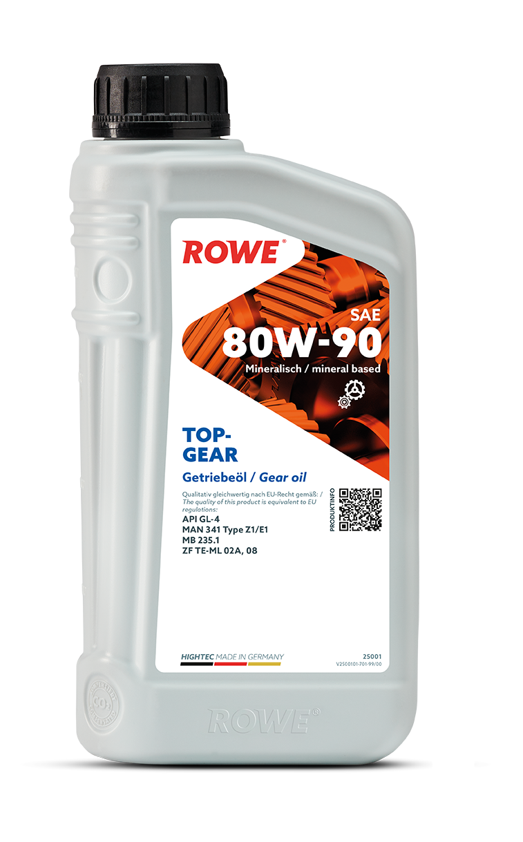 Масло трансмиссионное ROWE HIGHTEC TOPGEAR SAE 80W-90, 80W-90, 1 л