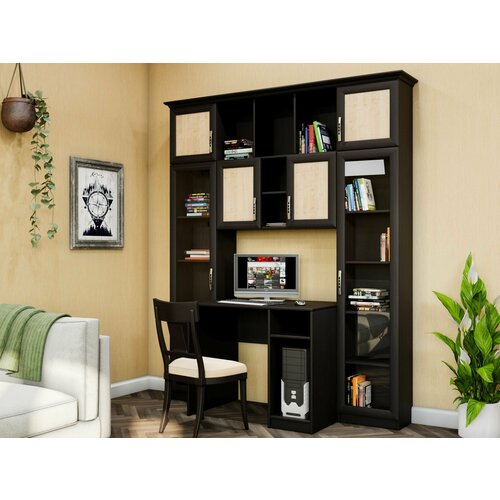 Компьютерный стол Триан 9 196х218х60 венге цаво клен 29845₽