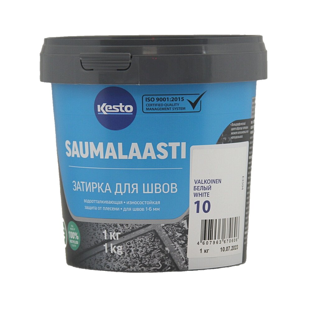 Затирка для швов Kesto Saumalaasti №10, 1 кг, белый