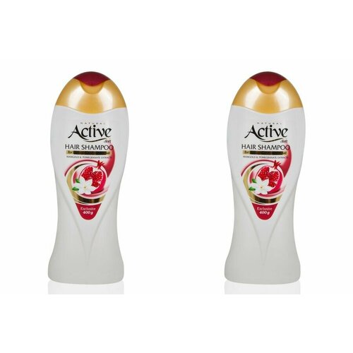 Active Шампунь для окрашенных волос Экстракт граната и календулы, 400 мл, 2 шт