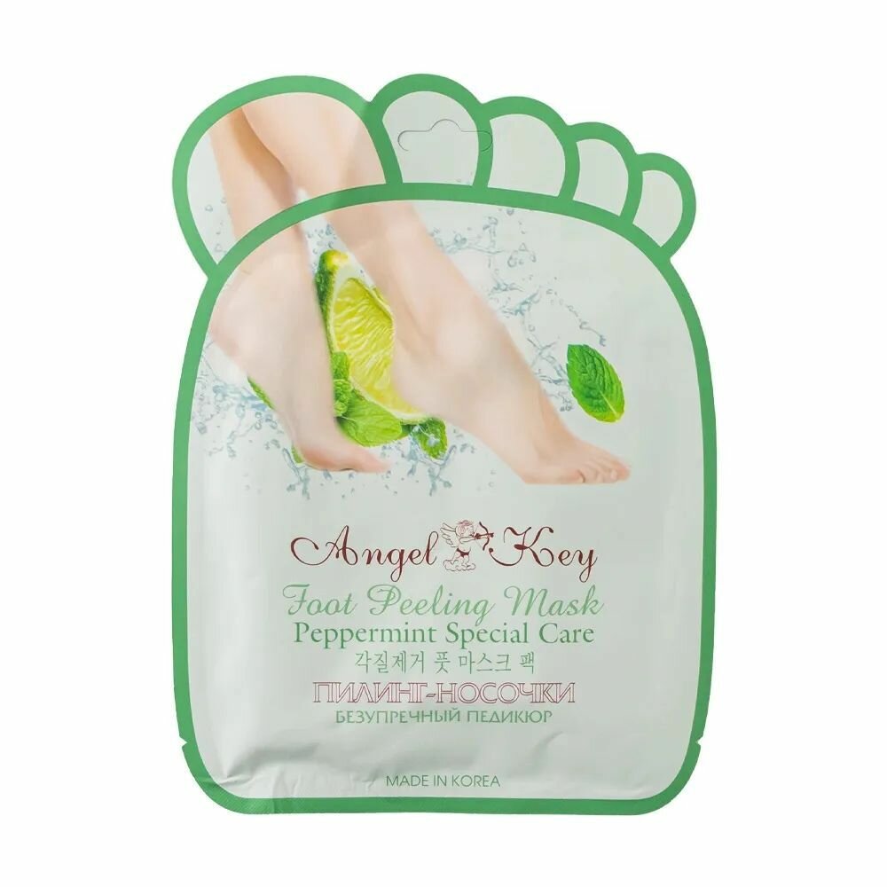 Пилинг-носочки с экстрактом мяты "Angel Key", 30г