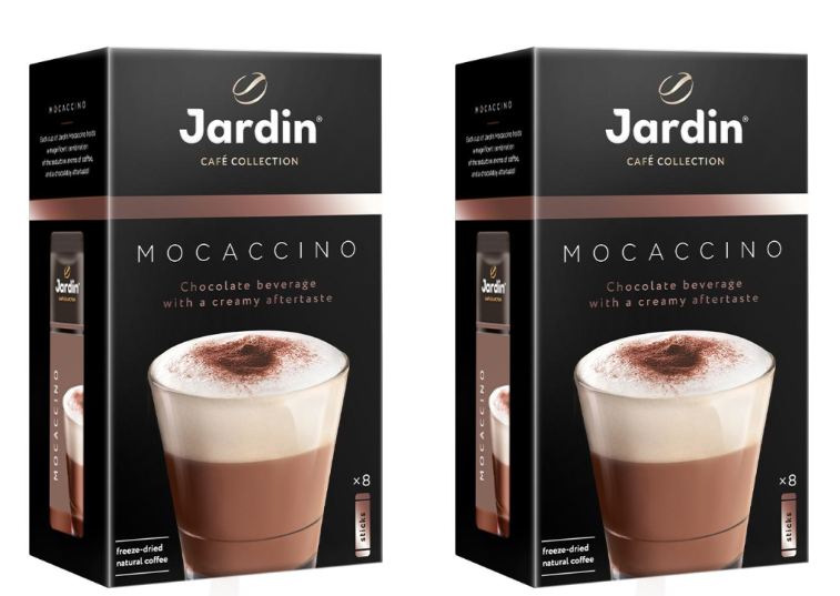 Кофе Jardin в стиках растворимый Мокачино 3в1, 18 гр х 8 шт, 2 уп