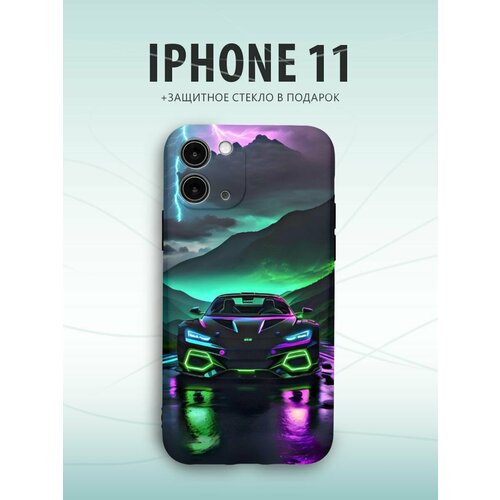 Чехол для телефона Iphone 11 машина