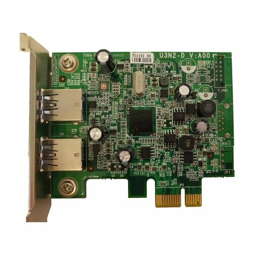 Адаптер Dell 2 Port USB 3.0 PCIe Low Profile Expansion Controller Card [FWGJ8] qnap qxg 2g2t i225 2 port 2 5 gbe network expansion card controller i225 lm pcie gen2 x2 3 x brackets included full height low profile and speci