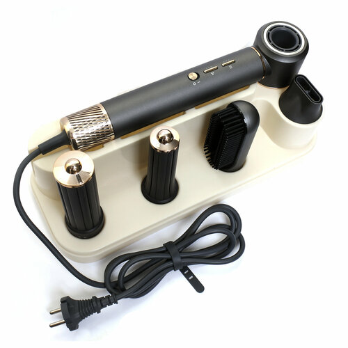 Фен стайлер для волос 5в1 плойка выпрямитель фен с насадками для волос для укладки 8890₽