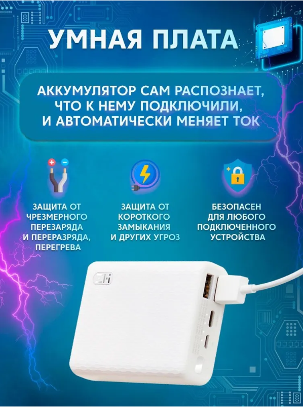 Power Bank ZMI 10000 mAh Type-C 22,5W MINI (QB817) Green — фото 1