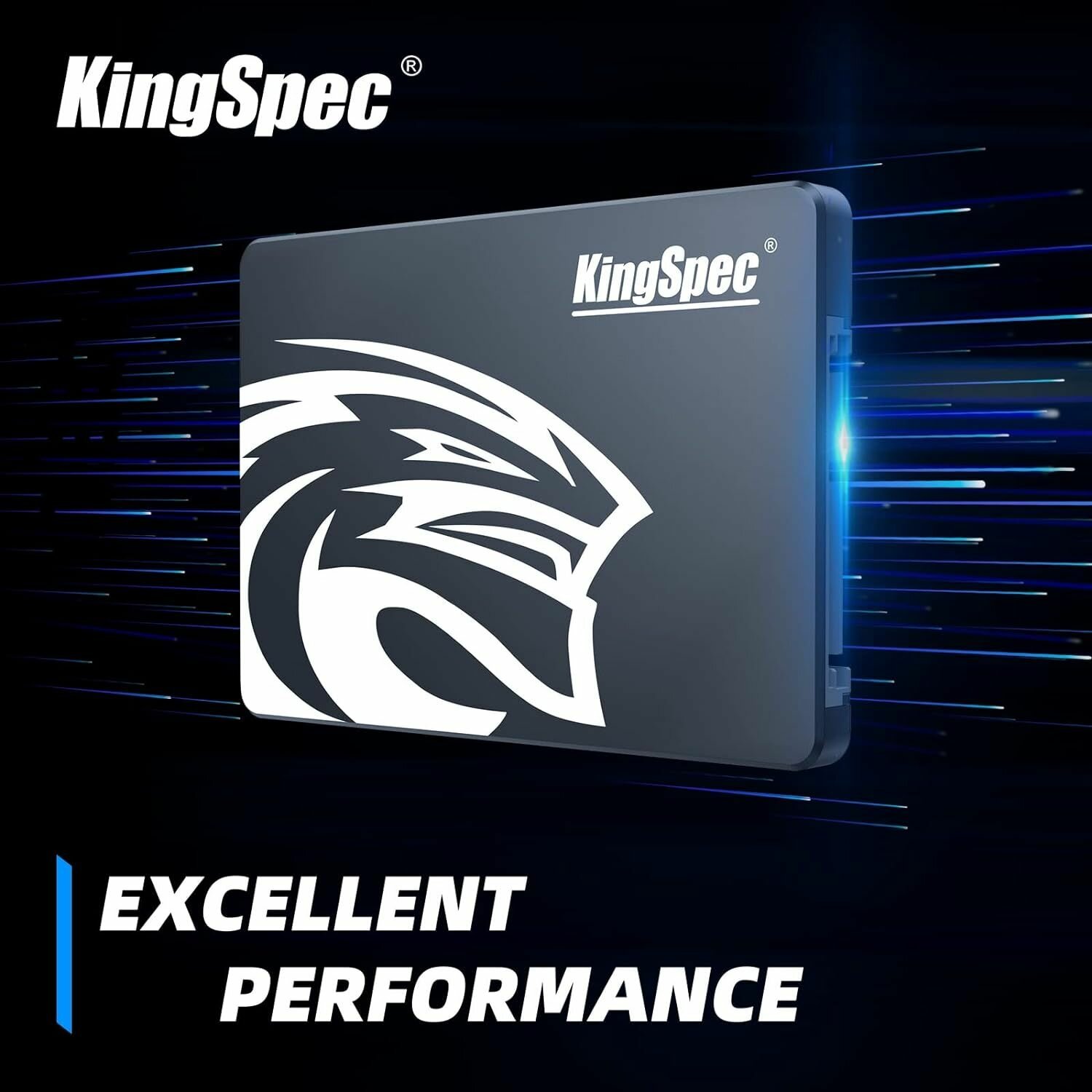 SSD KingSpec 1 ТБ 2,5 дюйма SATA3 Ноутбук Настольный жесткий диск со скоростью чтения до 560 МБ / с