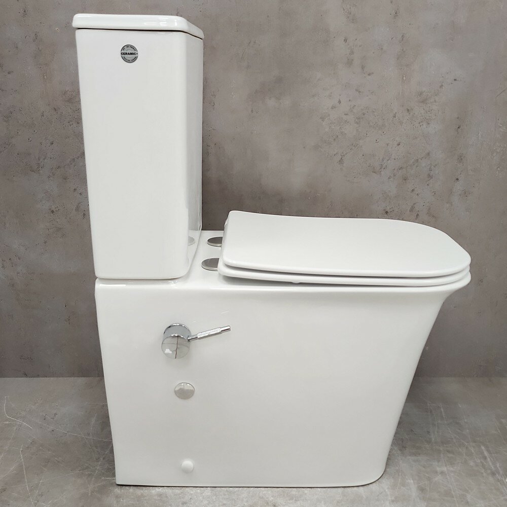 Унитаз Bloomix City 1222SB/UF1 безободковый с функцией биде и смесителем Ceramic+ — фото 1