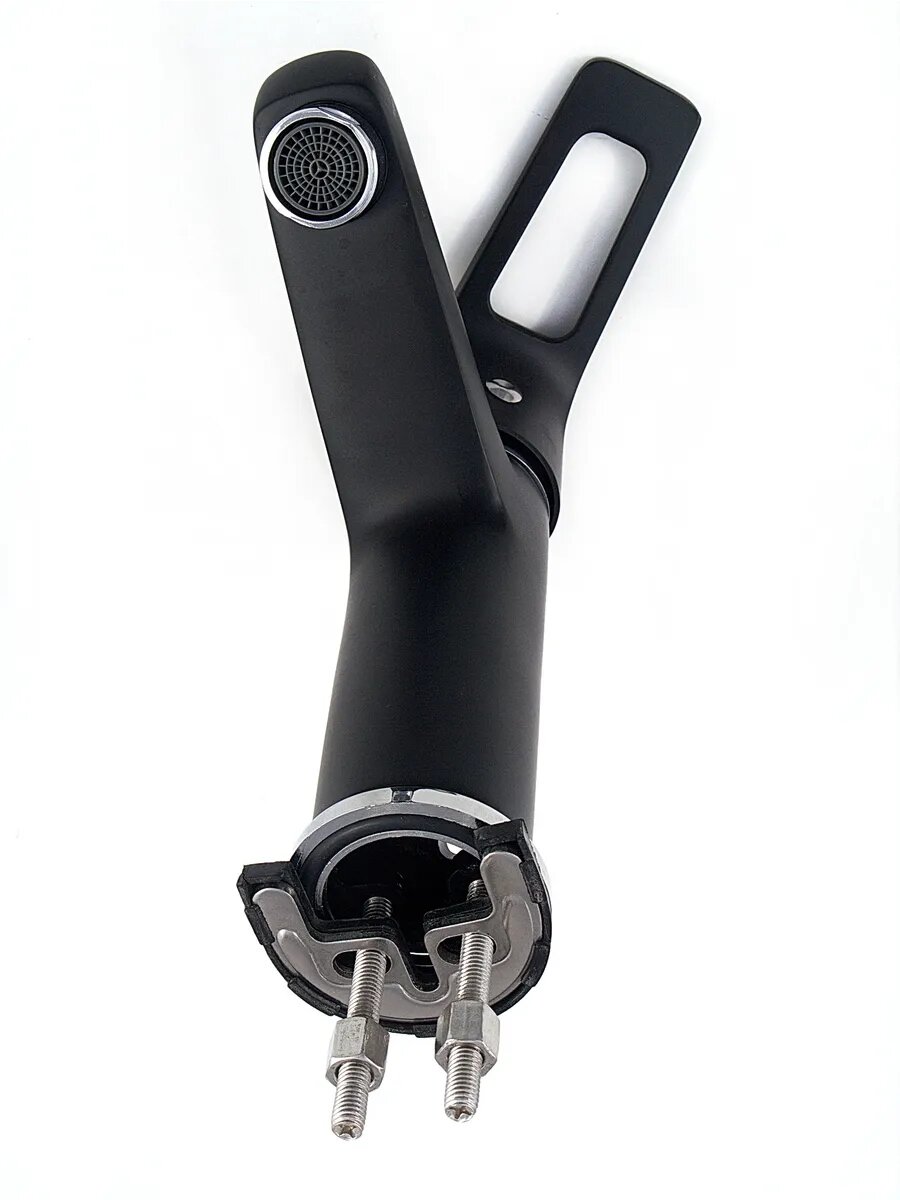 Смеситель для раковины Diadonna, горизонтальный, латунь, черный — фото 1