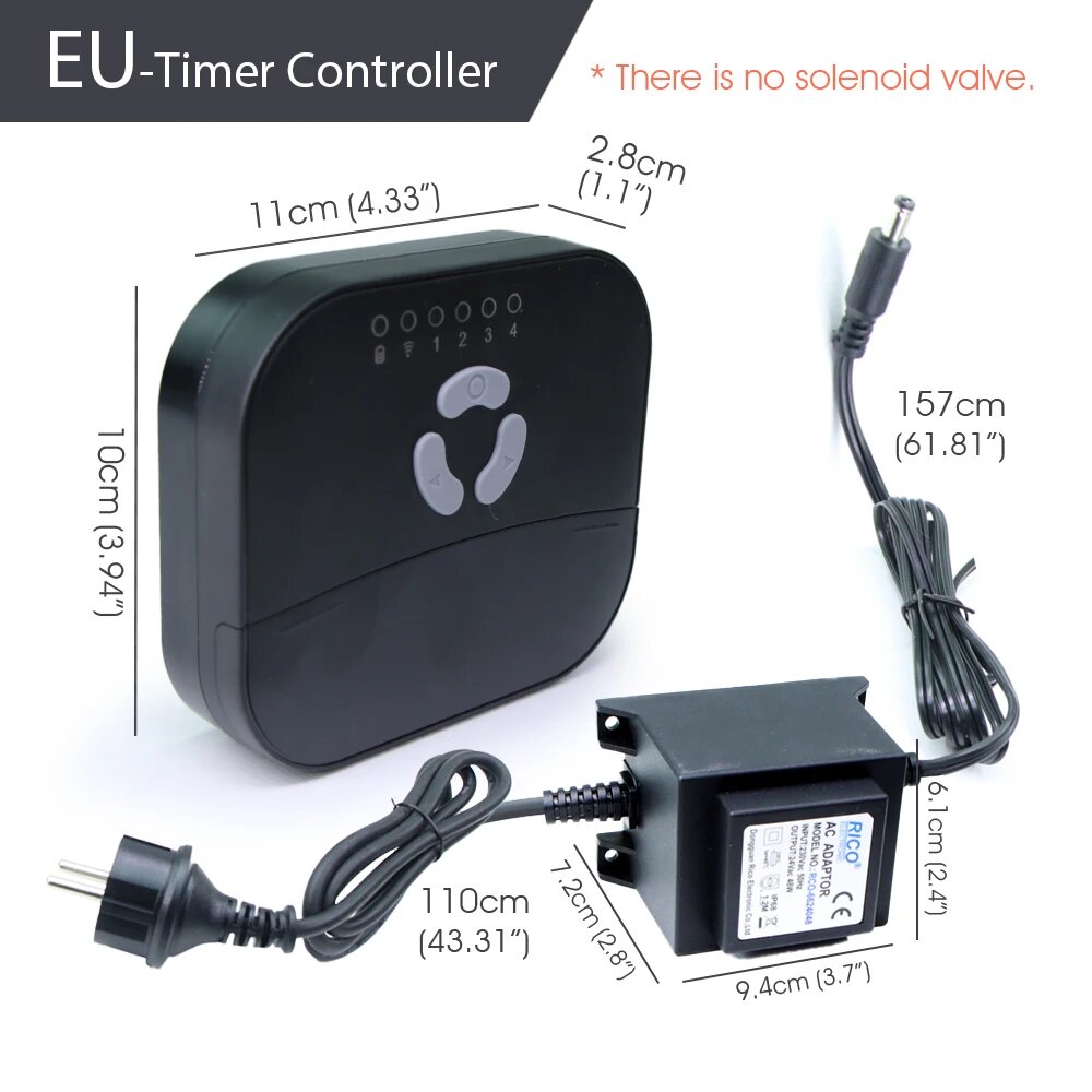 Умный контроллер полива 4 зоны, Timer Controller-EU